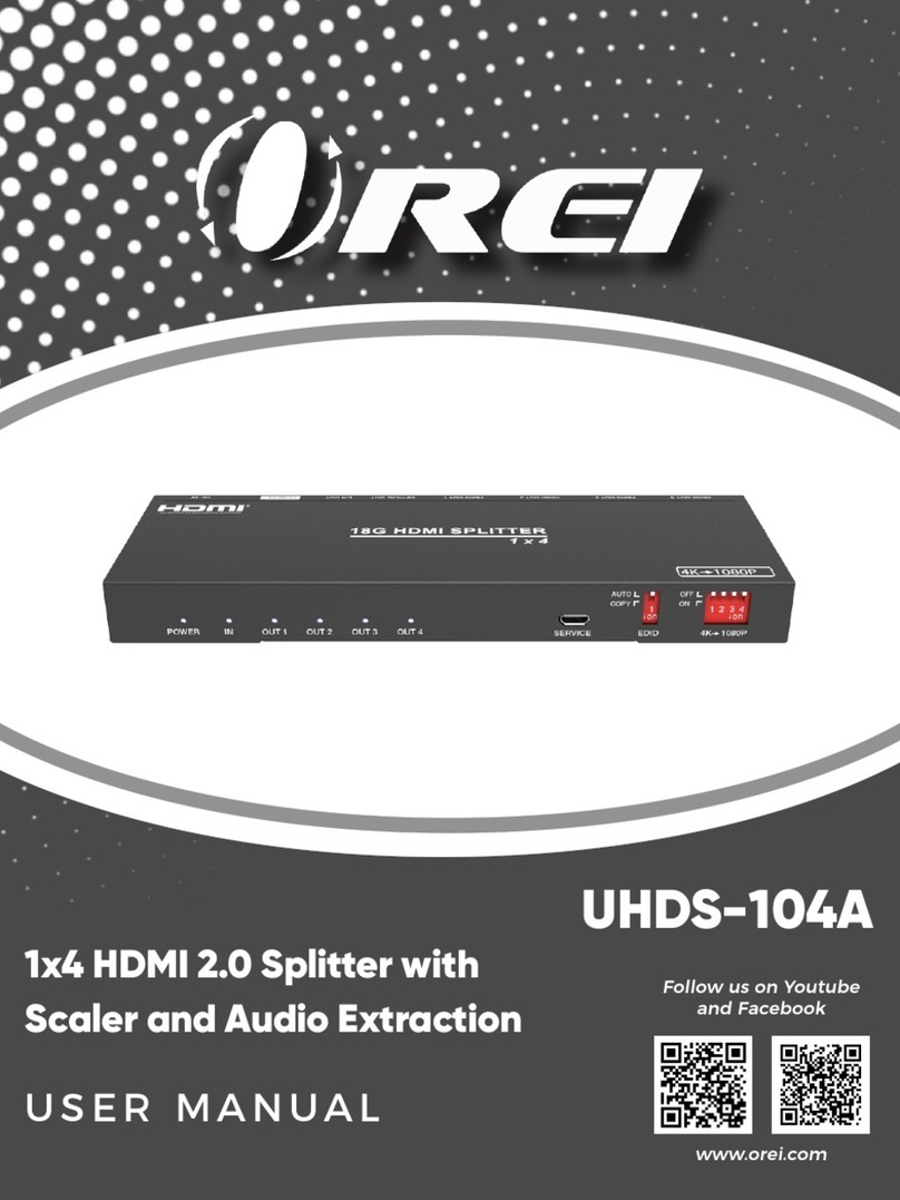 REI UHDS-104A user manual
