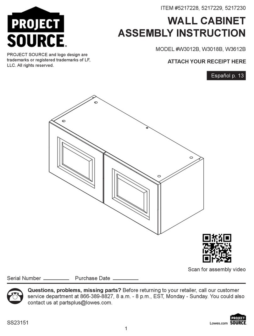 Project Source W3012B User manual