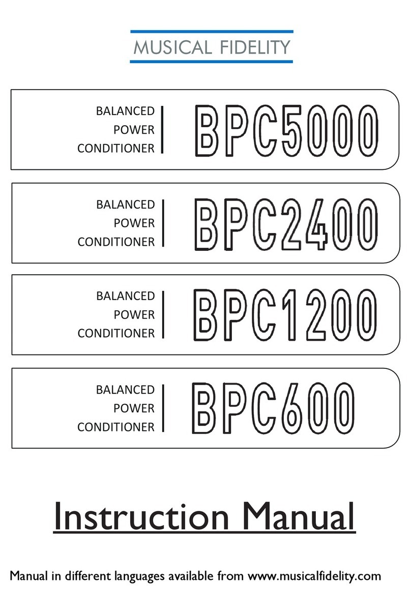 Musical Fidelity BPC5000 User manual