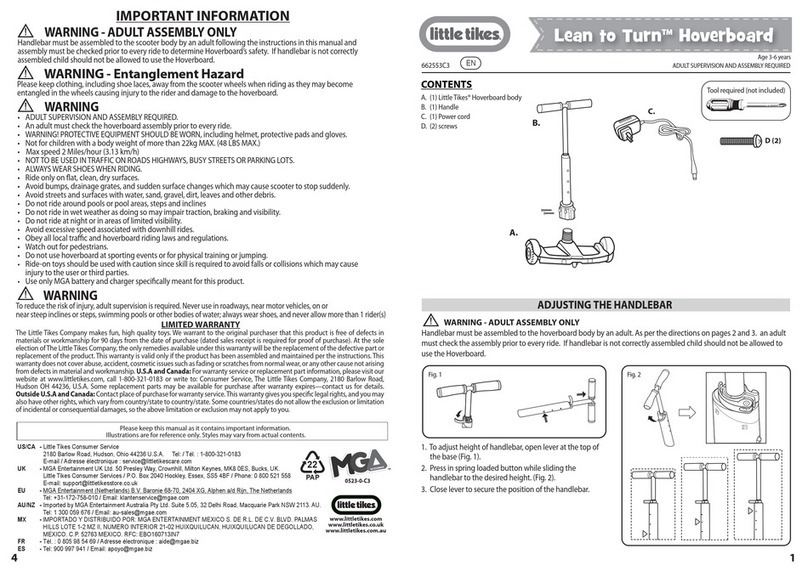 Little Tikes Lean to Turn Hoverboard 662553C3 User manual