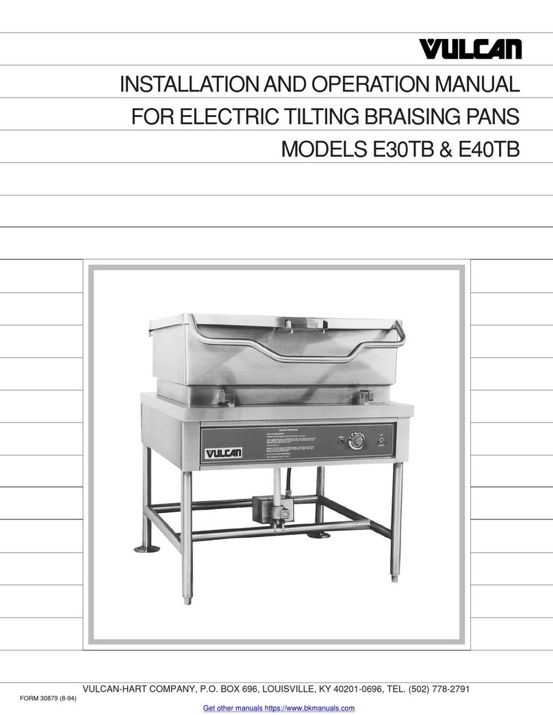 Vulcan-Hart E30TB User manual