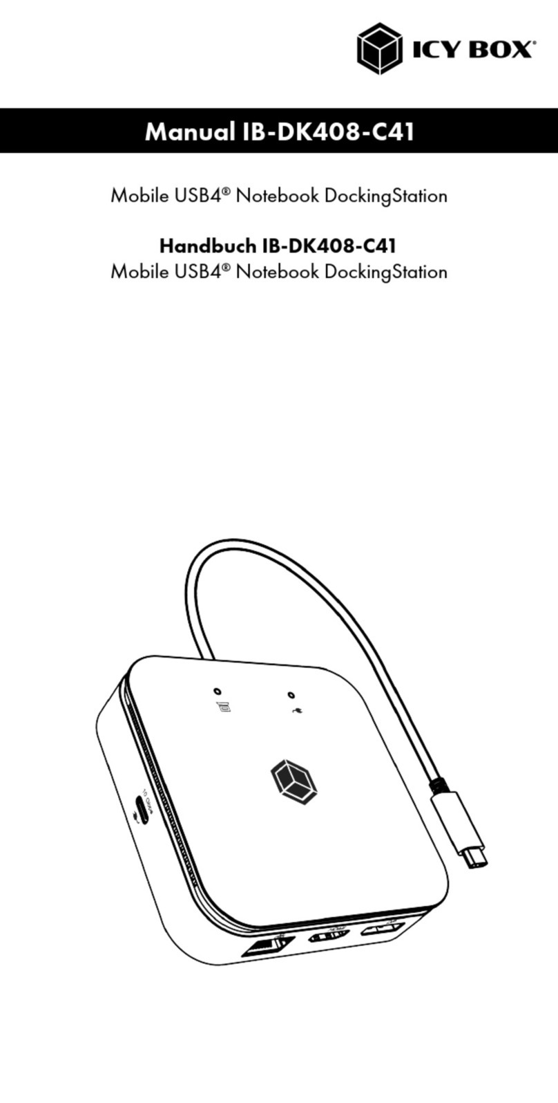 Icy Box IB-DK408-C41 User manual Icy Box IB-DK408-C41 User manual