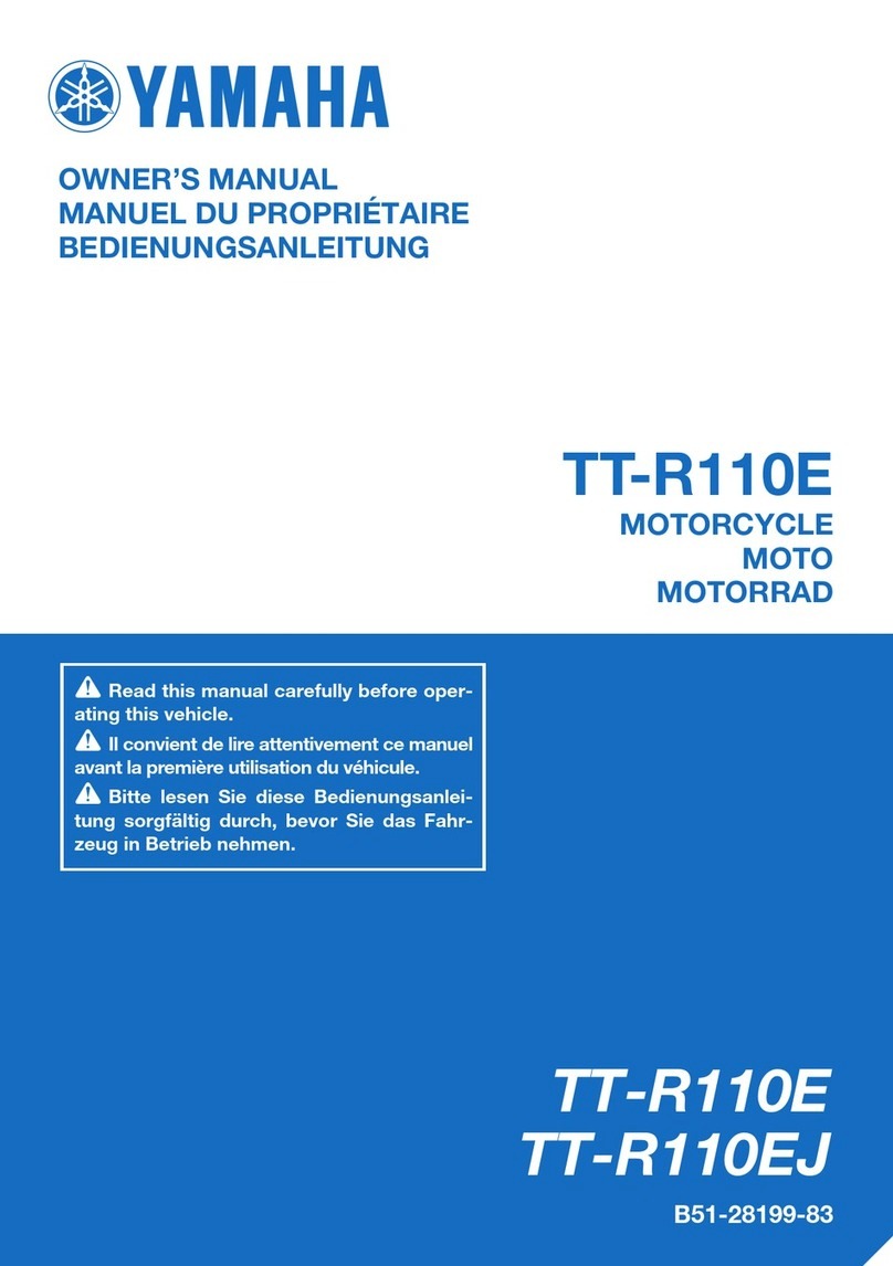 Yamaha TT-R110E 2017 owner's manual