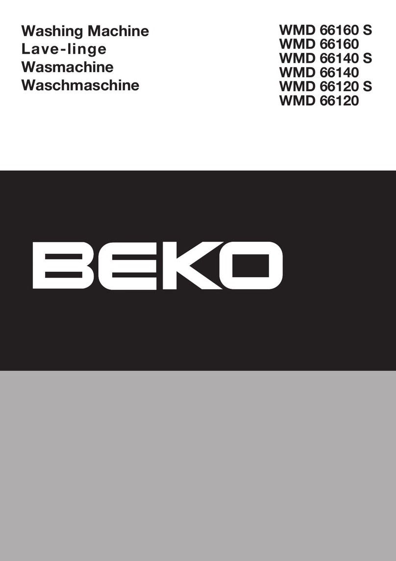 Beko WMD 66160 S User manual