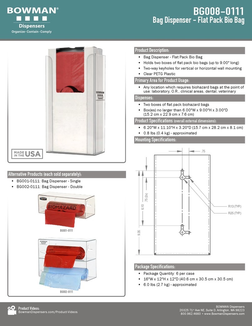 BOWMAN BG008-0111 User manual