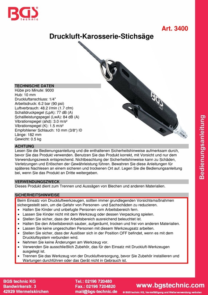 BGS technic 3400 manual