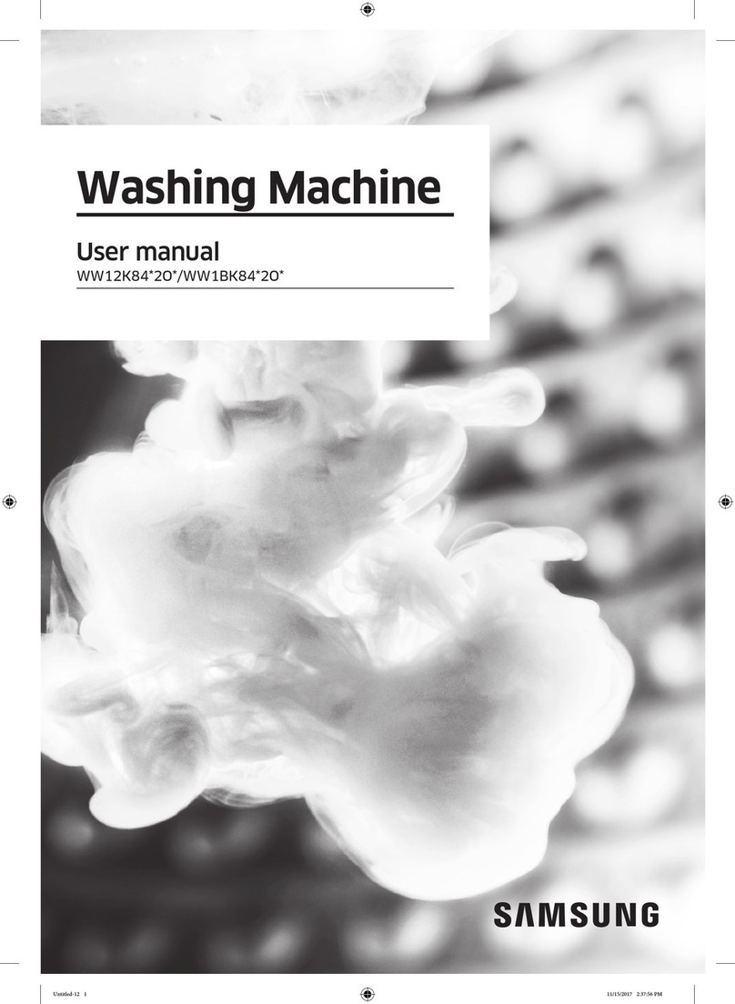 Samsung WW12K84 2O Series User manual