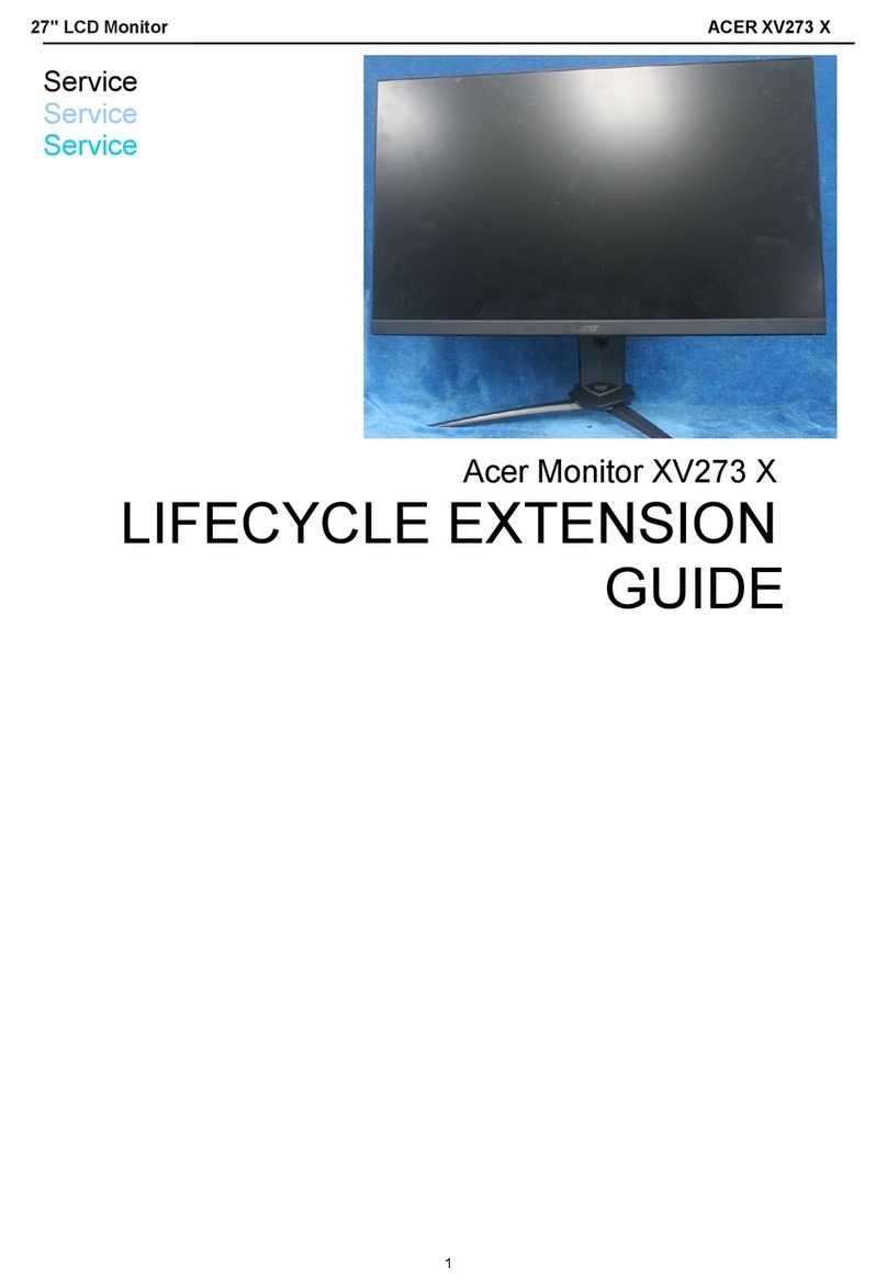 Acer XV273 X User manual