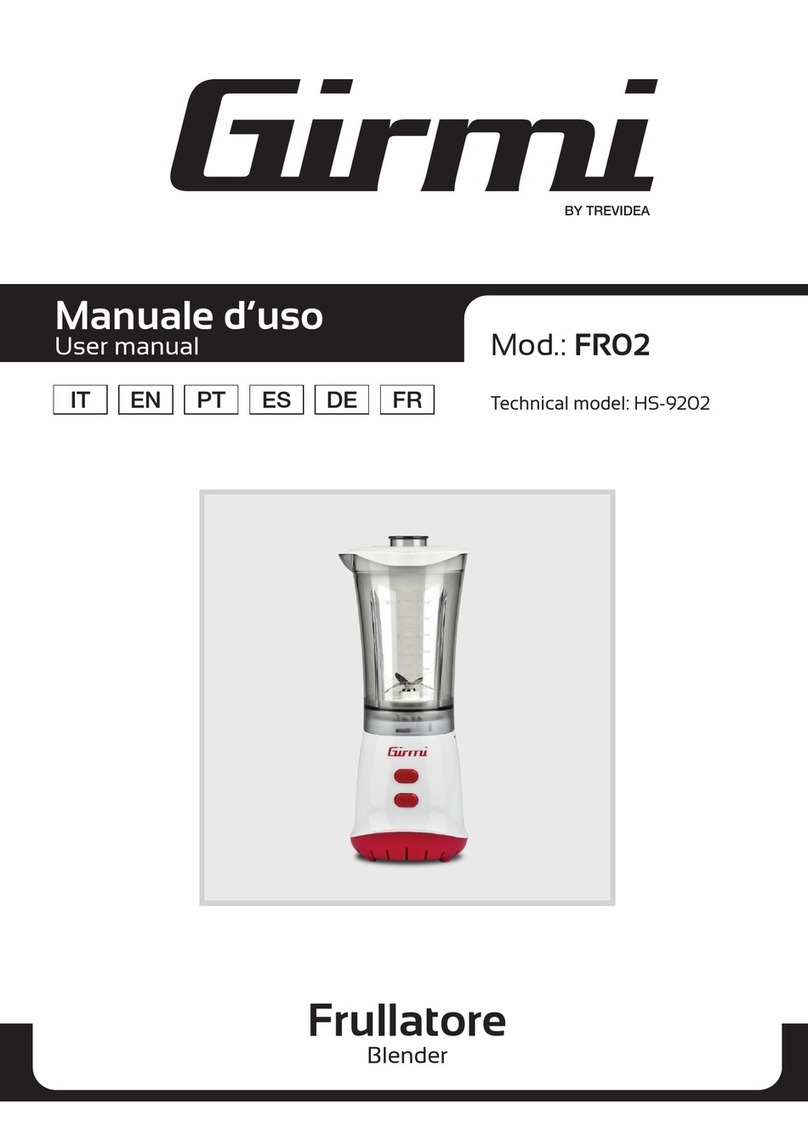 TREVIDEA Girmi FR02 user manual