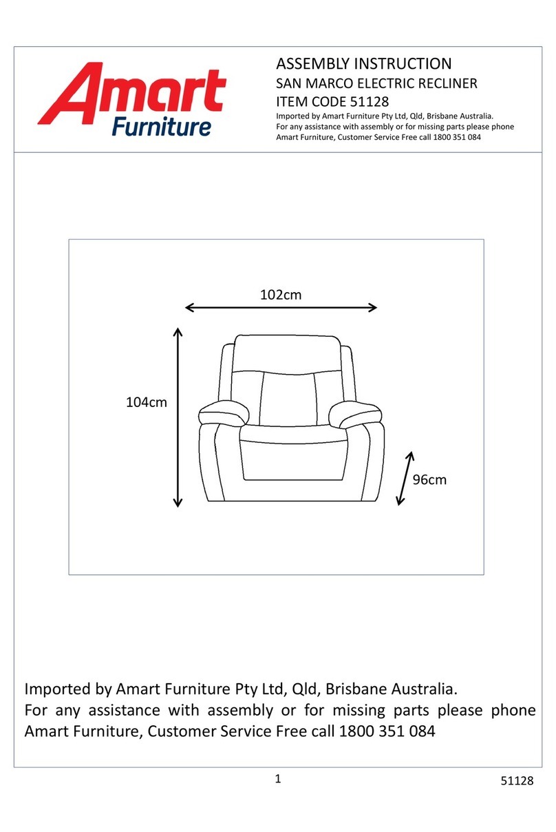 Amart Furniture SAN MARCO 51128 Assembly instruction