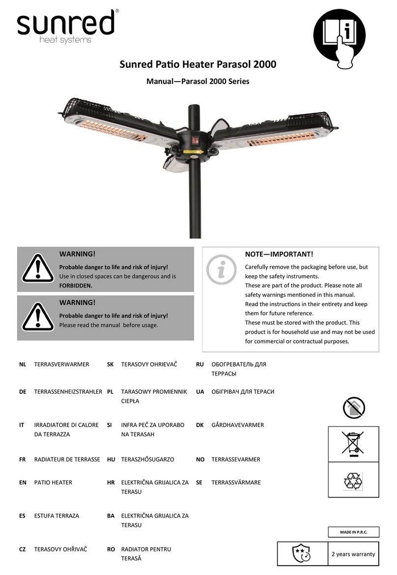 Sunred Parasol 2000 Series User manual Sunred Parasol 2000 Series User manual