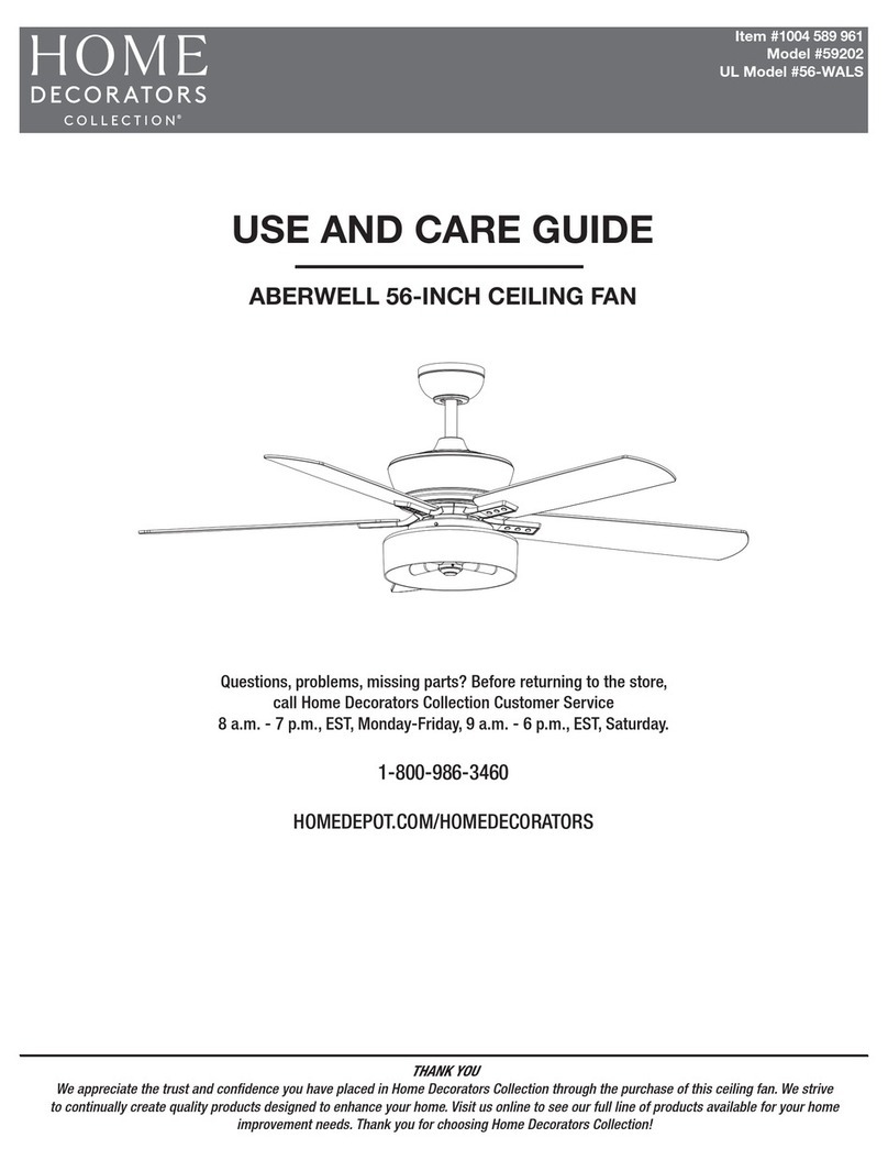 Home Decorators Collection 59202 Use and care guide