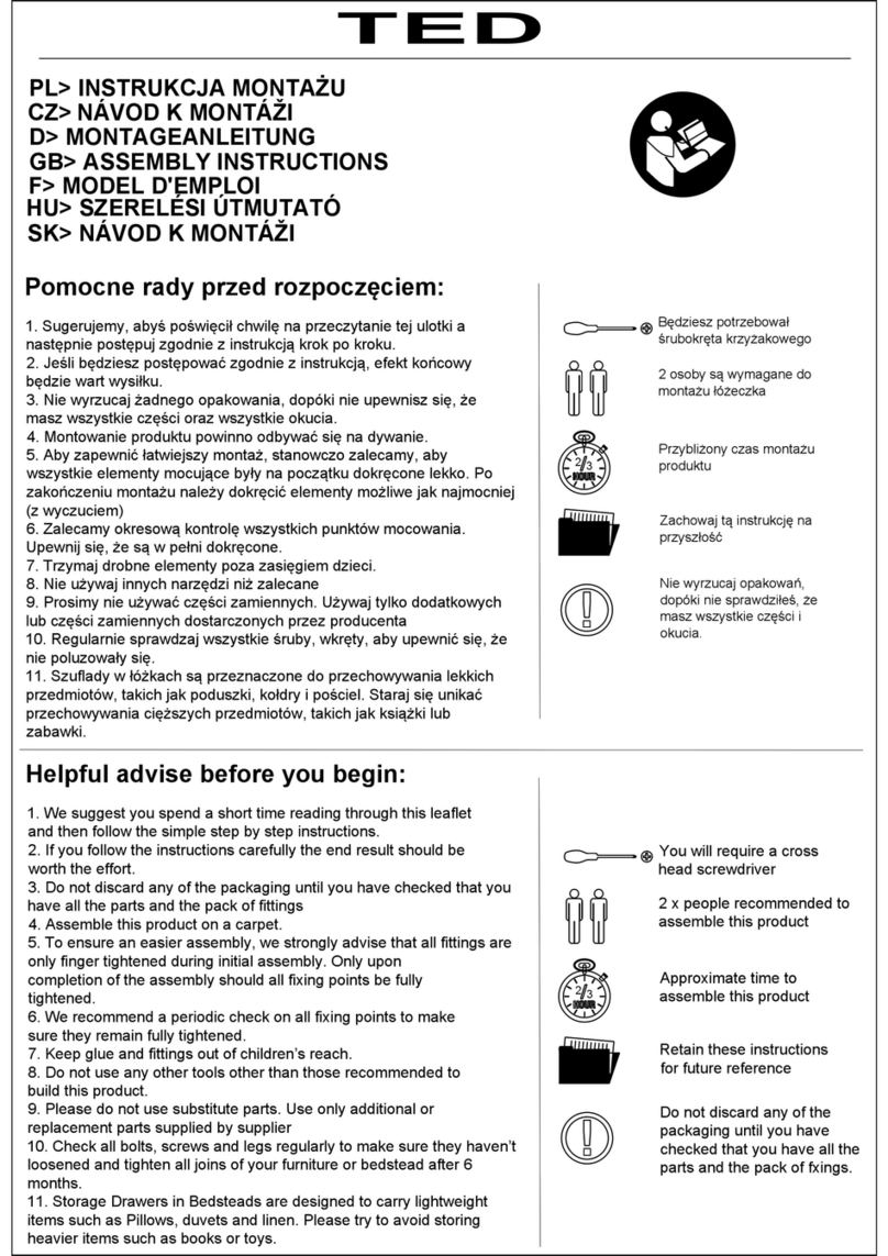 Arthauss Furniture TED Assembly instructions
