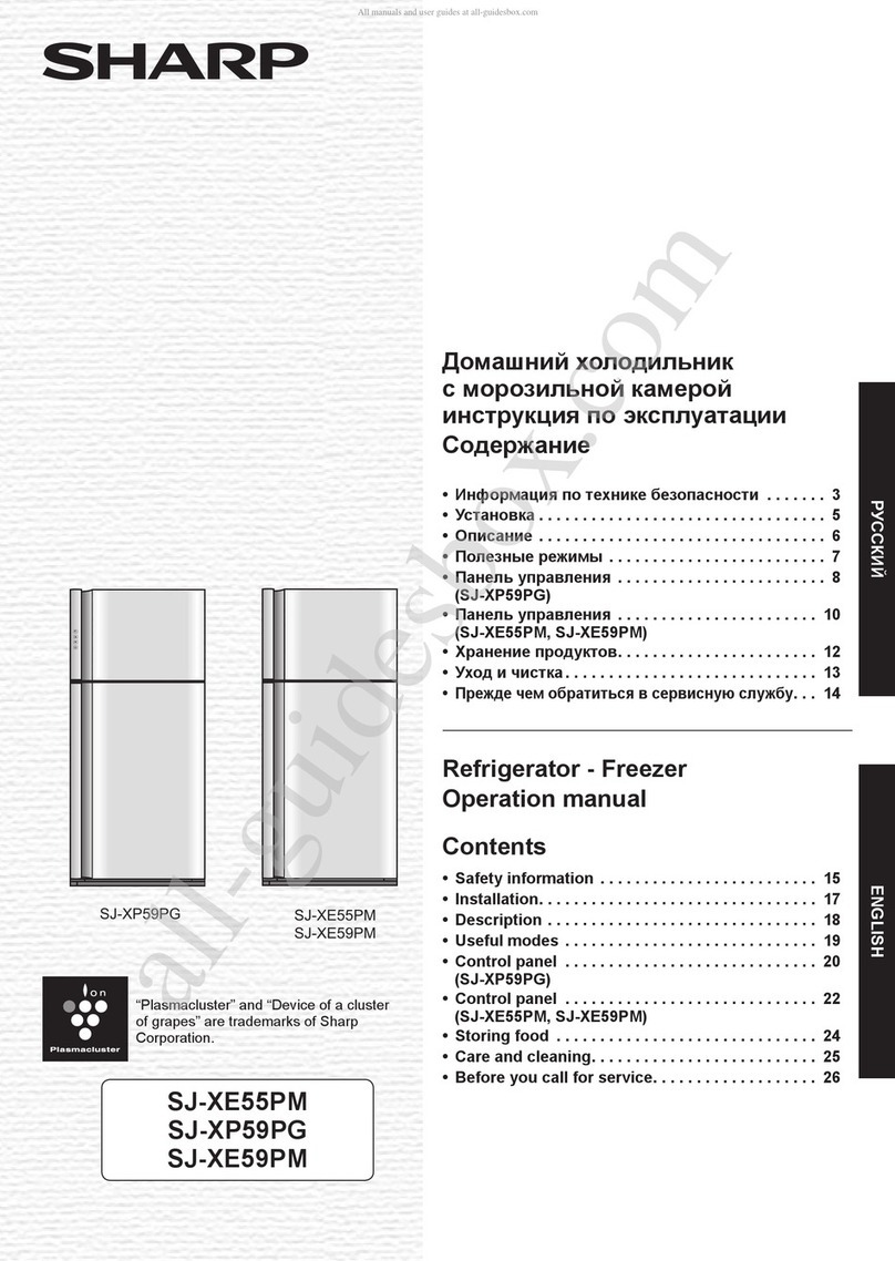 Sharp SJ-XE55PM User manual Sharp SJ-XE55PM User manual