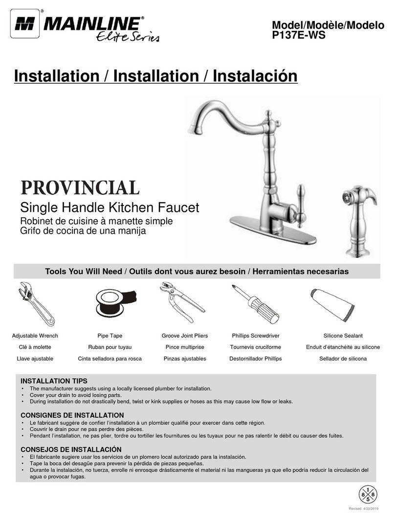 MAINLINE Elite Series User manual MAINLINE Elite Series User manual
