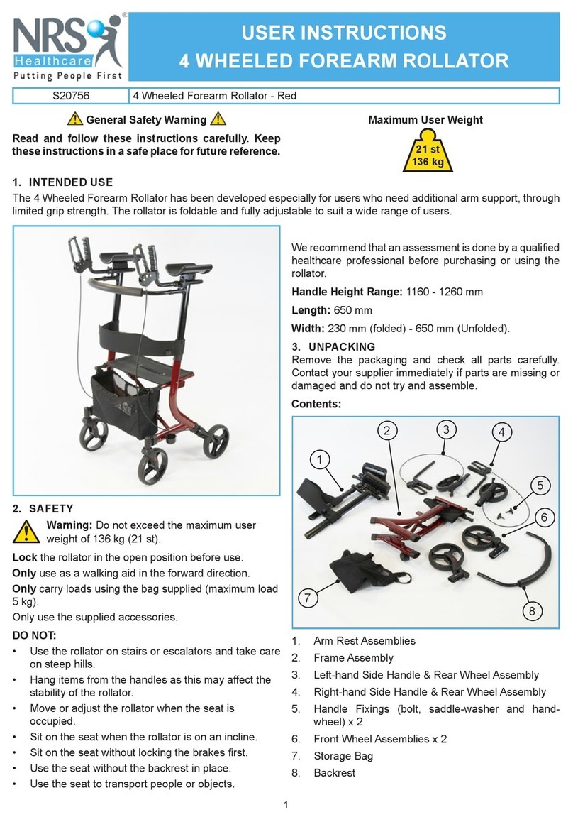 NRS Healthcare S20756 User instructions