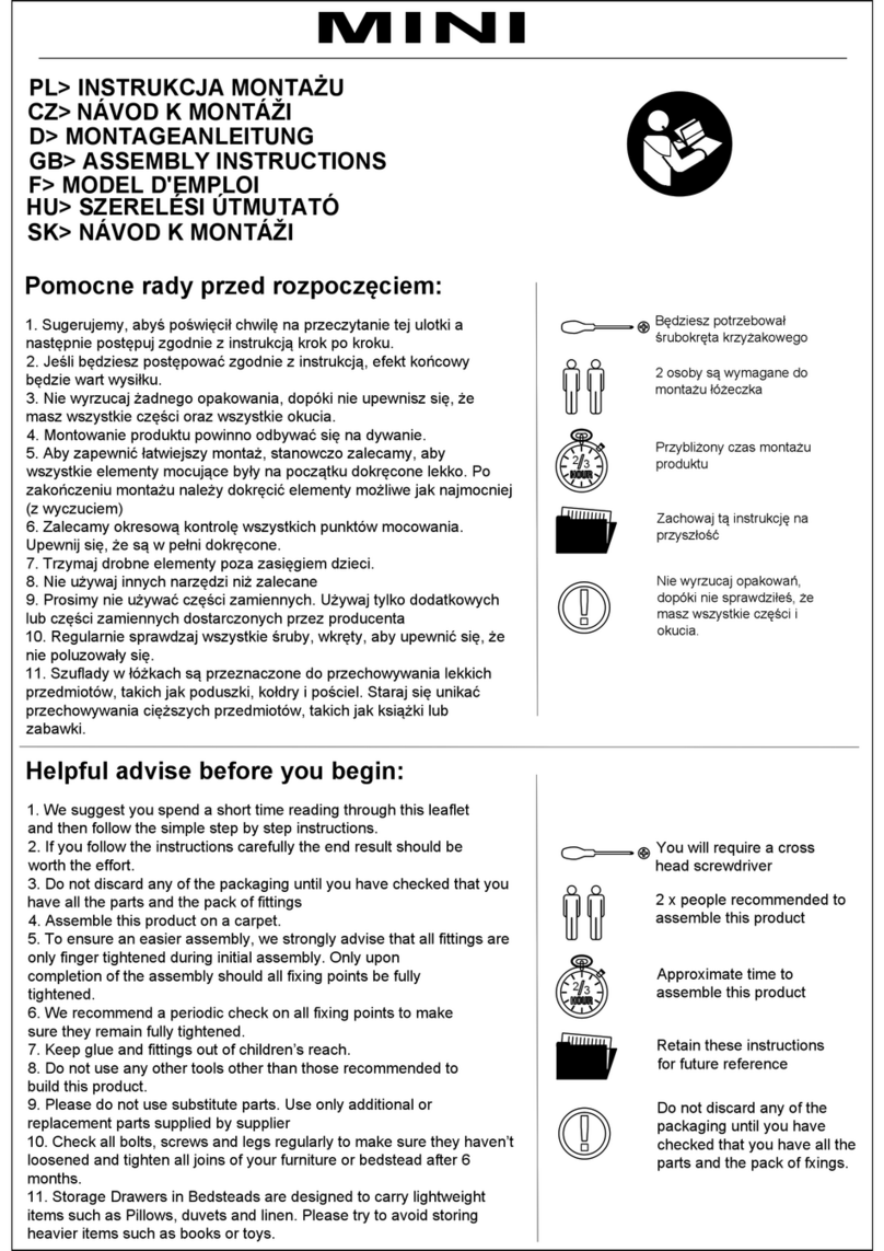 Arthauss Furniture MINI Assembly instructions