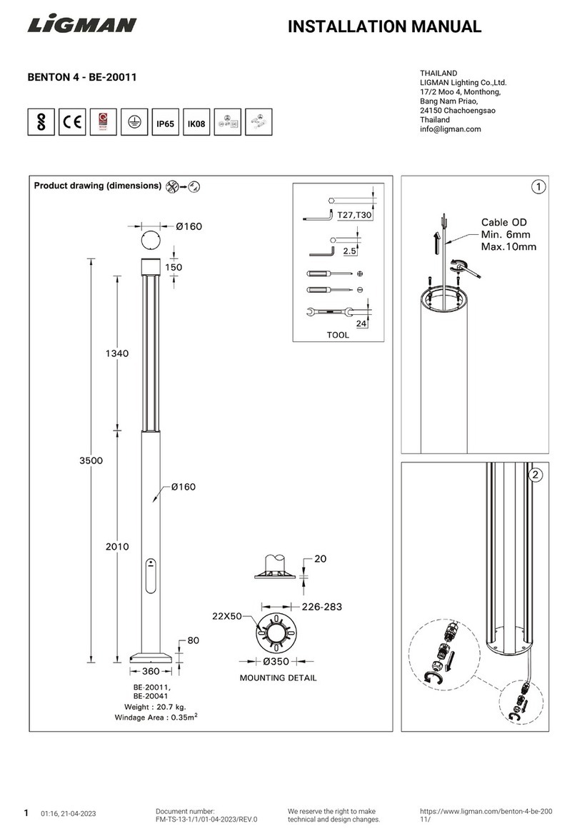 LIGMAN BENTON 4 installation manual