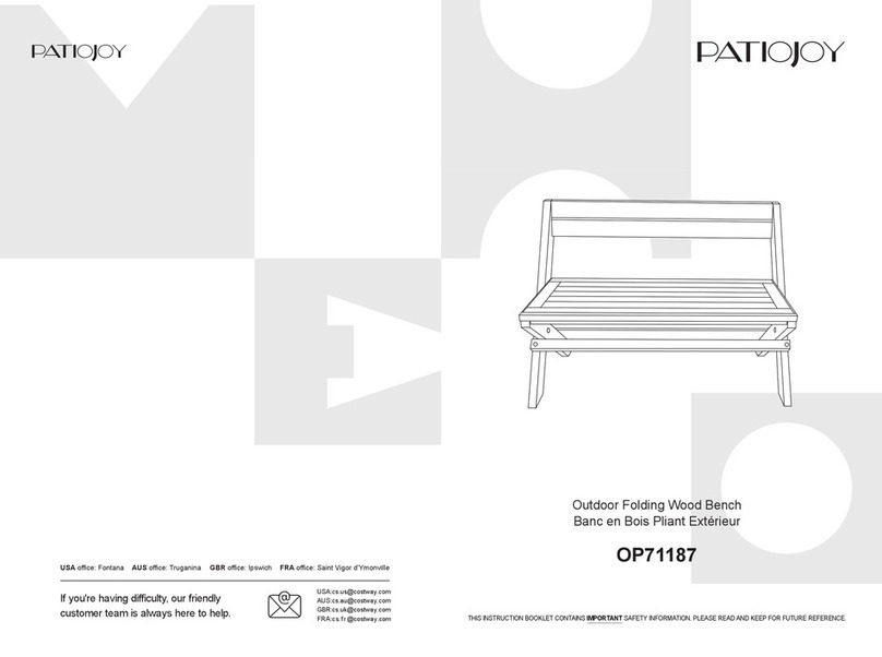 PATIOJOY OP71187 manual