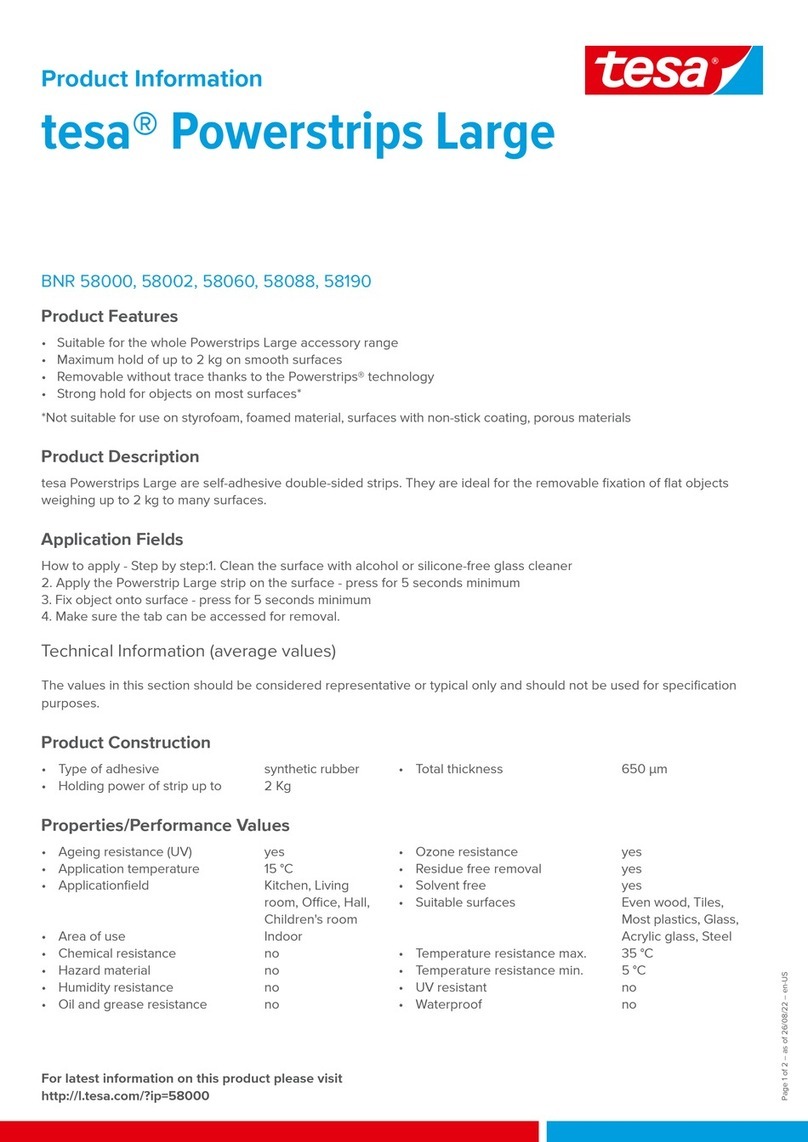 TESA BNR 58000 Product information