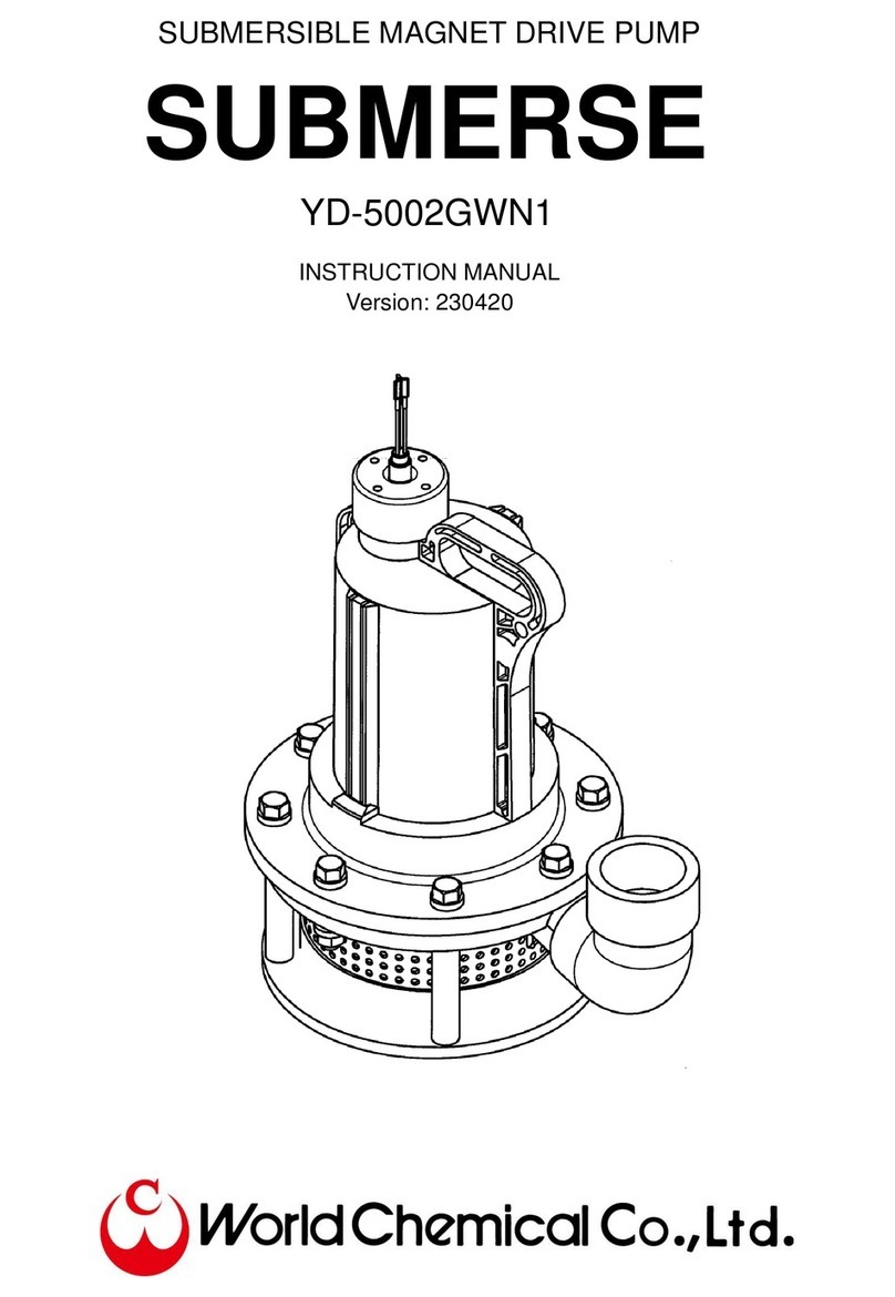 World Chemical SUBMERSE YD-GWN Series instruction manual