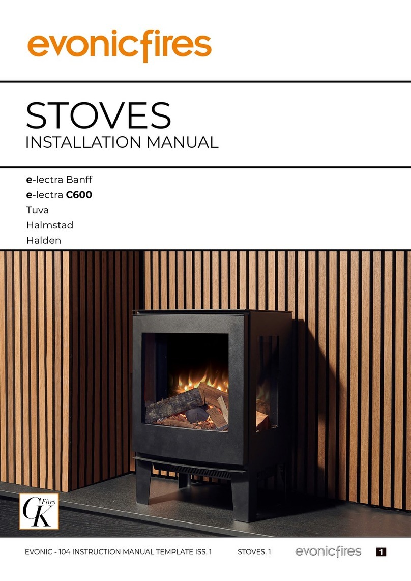Evonicfires e-lectra Banff installation manual Evonicfires e-lectra Banff installation manual
