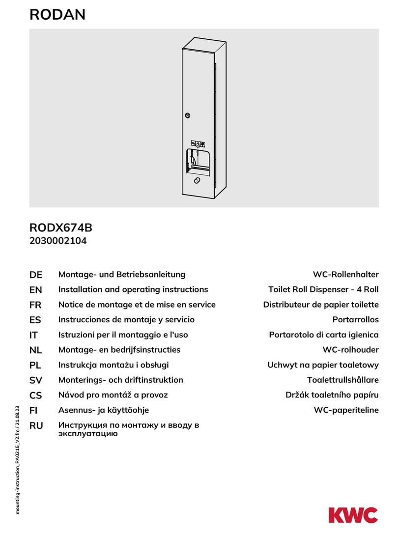 KWC RODAN RODX674B User manual