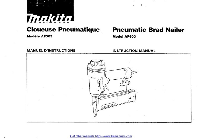 Makita AF503 instruction manual