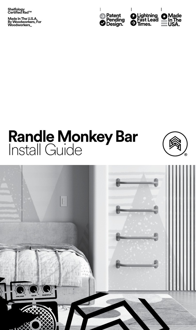 Shelfology Randle Monkey Bar install guide Shelfology Randle Monkey Bar install guide