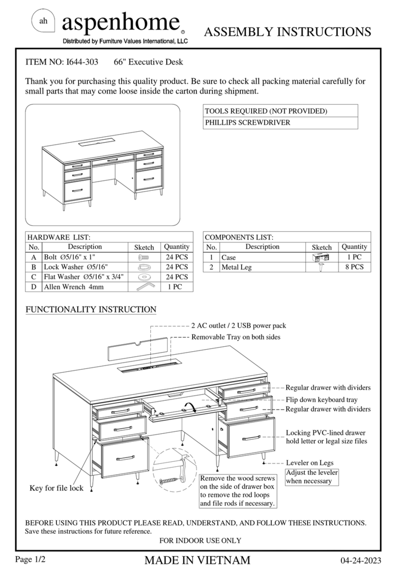 aspenhome I644-303 User manual aspenhome I644-303 User manual