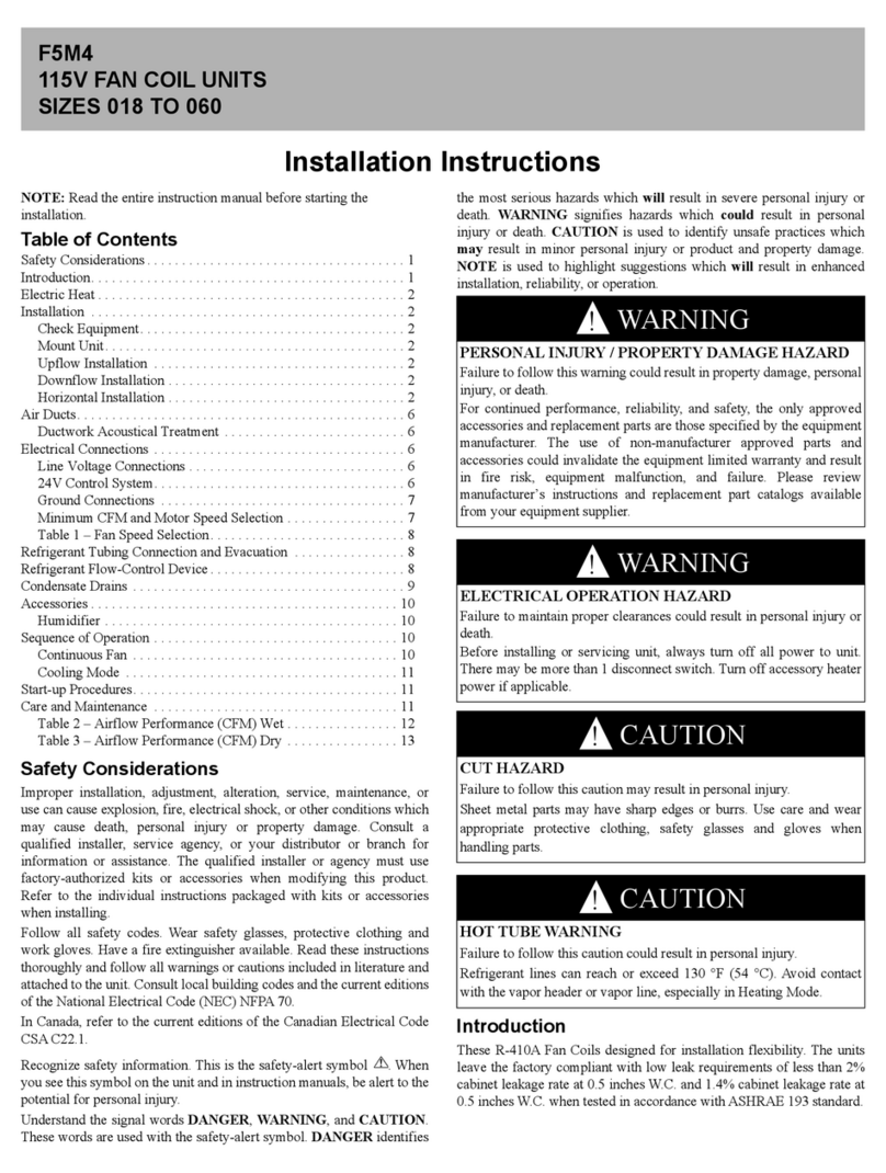 Carrier F5M4 User manual