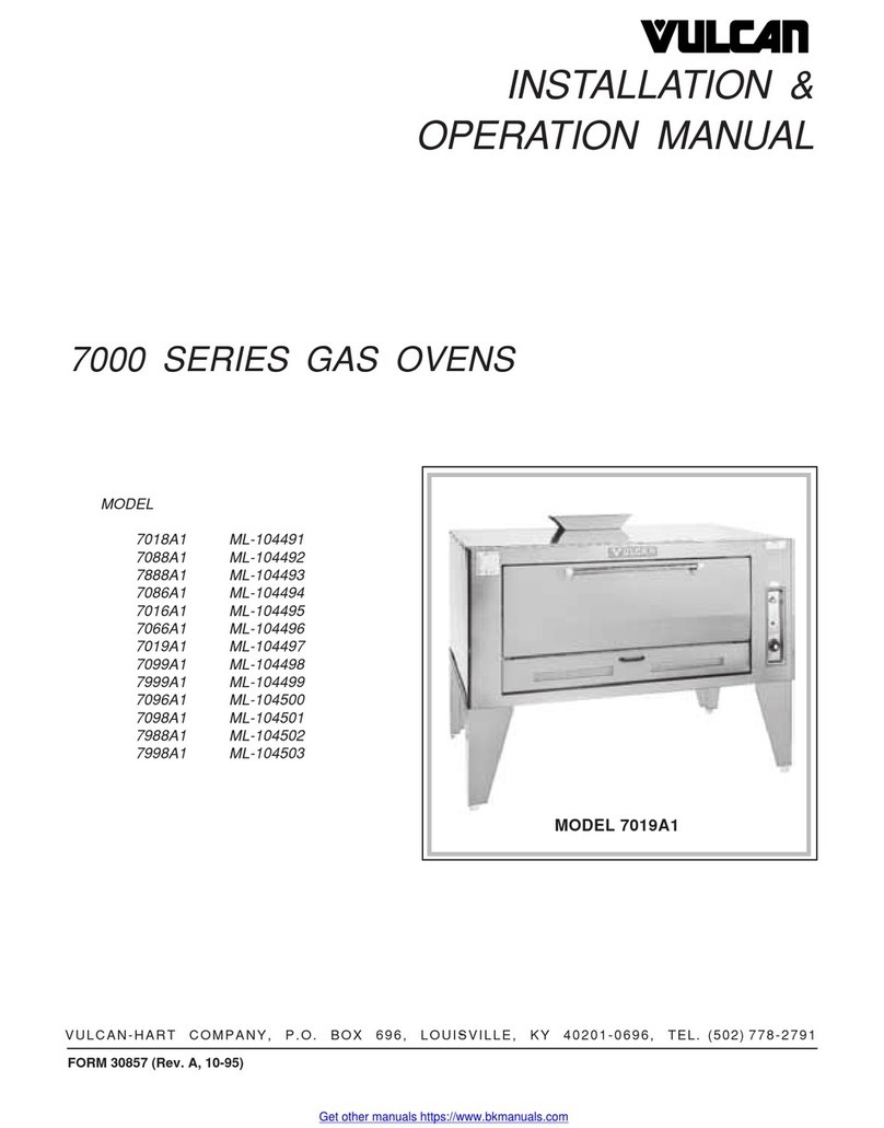Vulcan-Hart 7000 Series User manual Vulcan-Hart 7000 Series User manual