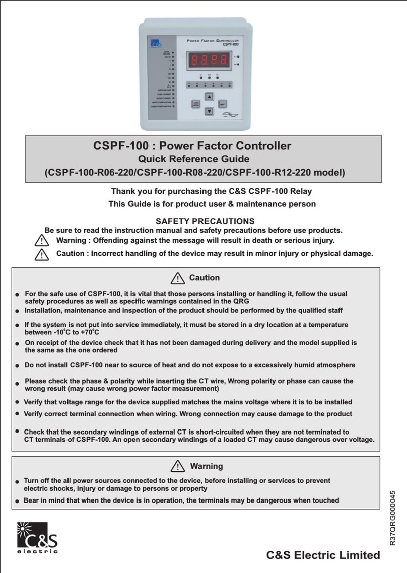 C&S CSPF-100 Quick reference guide