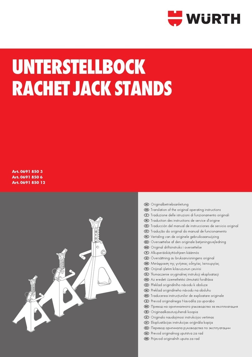 Würth 0691 850 3 Translation of the original operating instructions