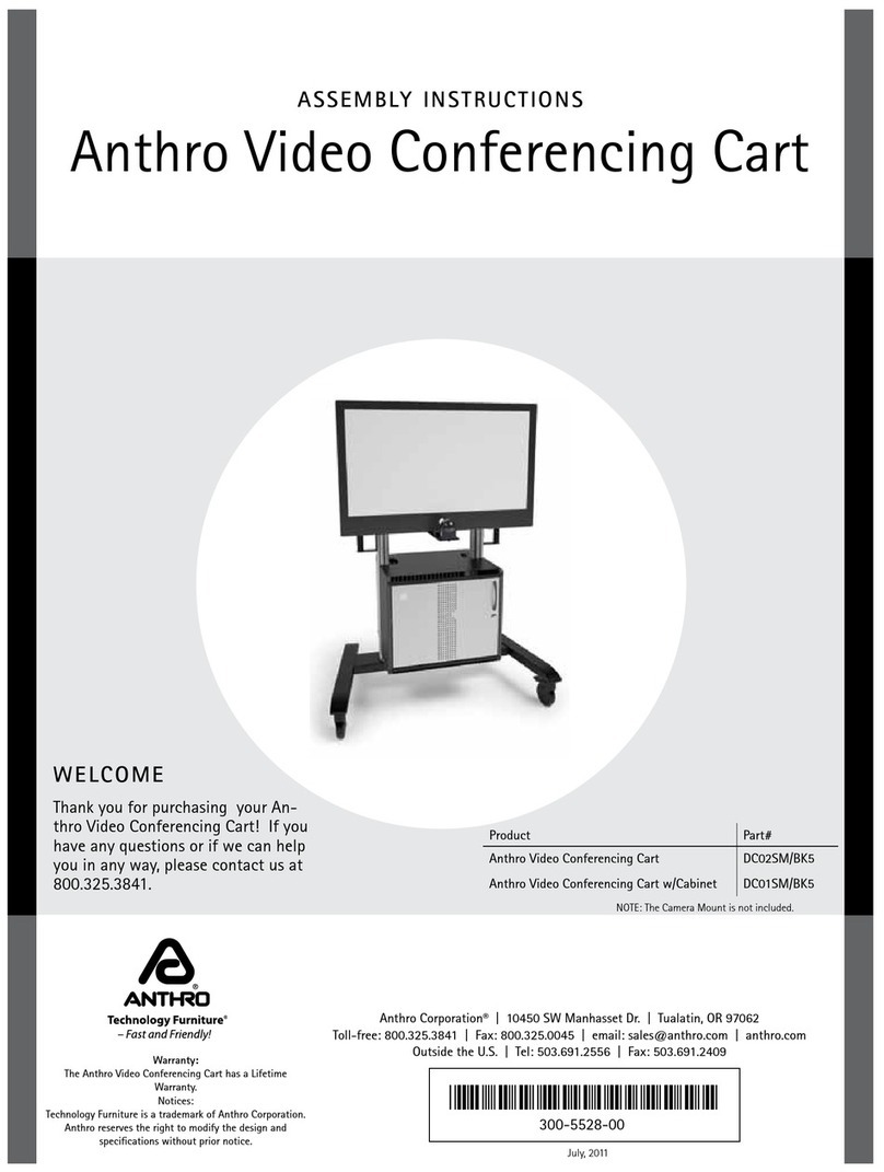 Anthro DC02SM/BK5 Assembly instructions