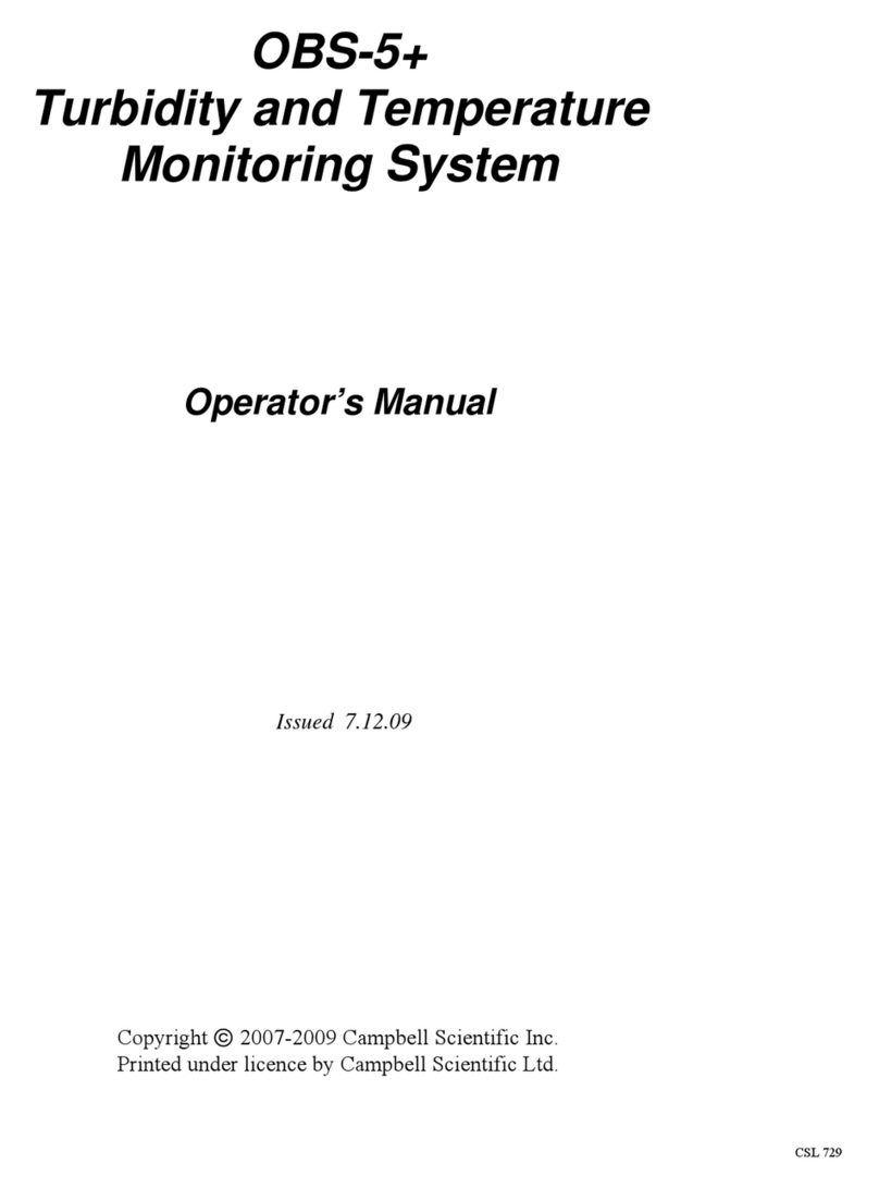 Campbell OBS-5+ Operator's manual