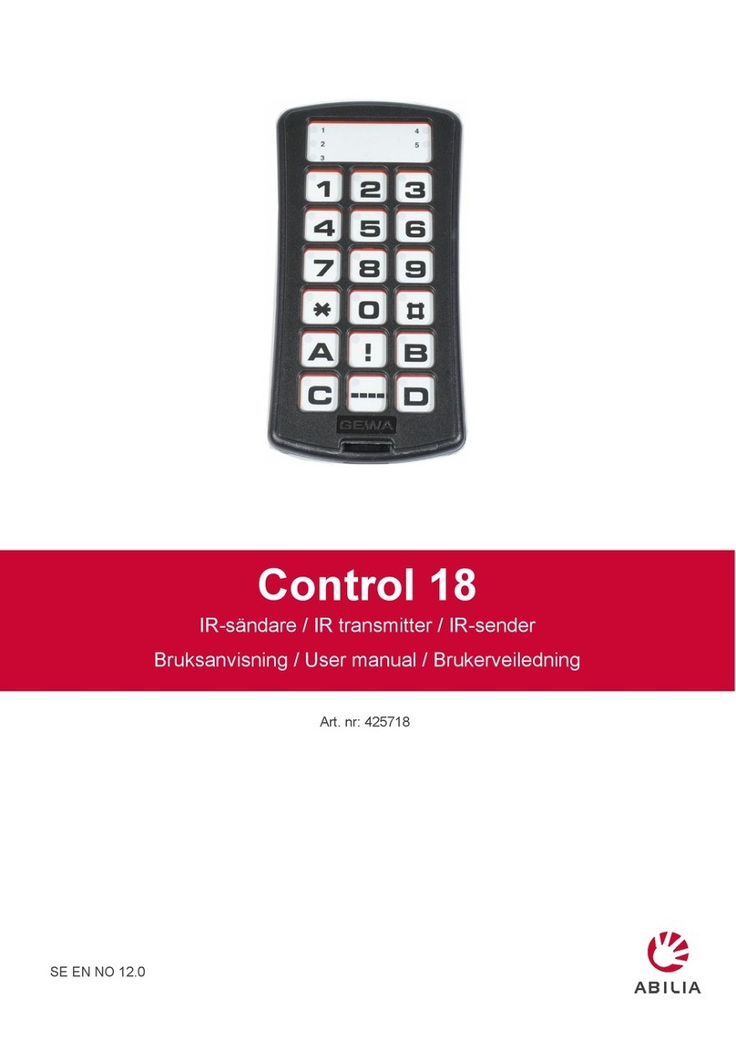 Abilia Control 18 User manual Abilia Control 18 User manual