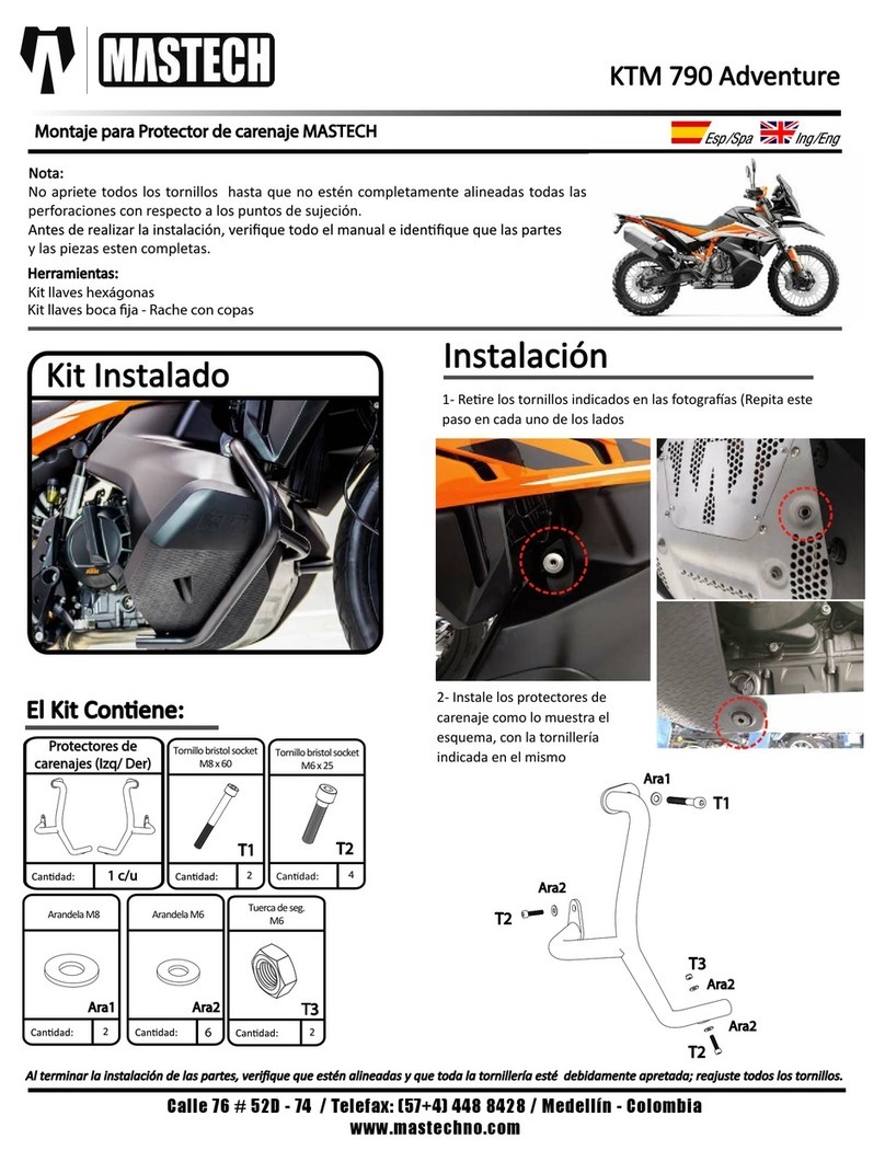 Mastech KTM 790 Adventure Assembly instructions