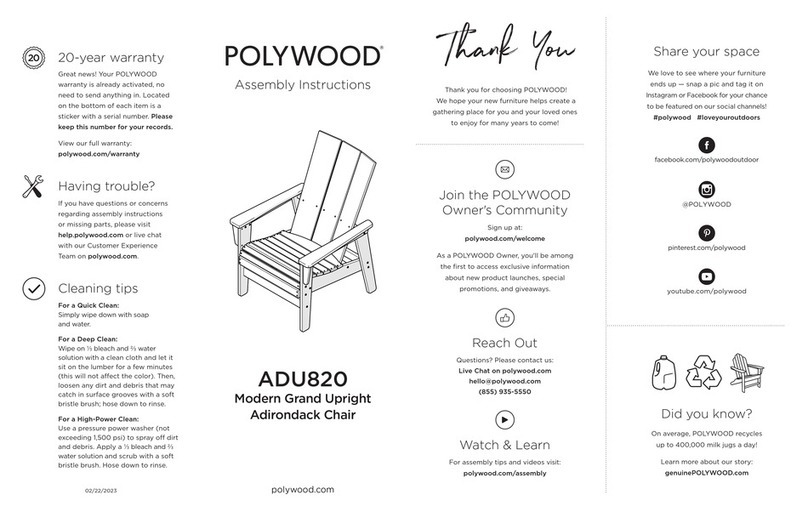 Polywood ADU820 User manual