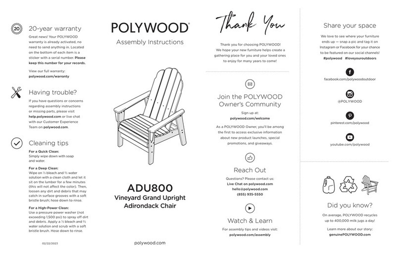 Polywood ADU800 User manual Polywood ADU800 User manual