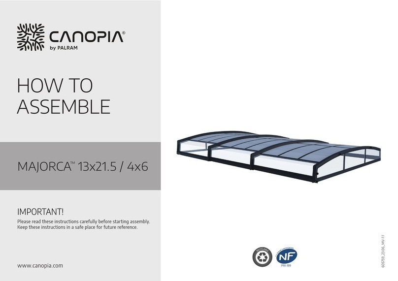Palram CANOPIA MAJORCA 13x21.5/4x6 Administrator Guide