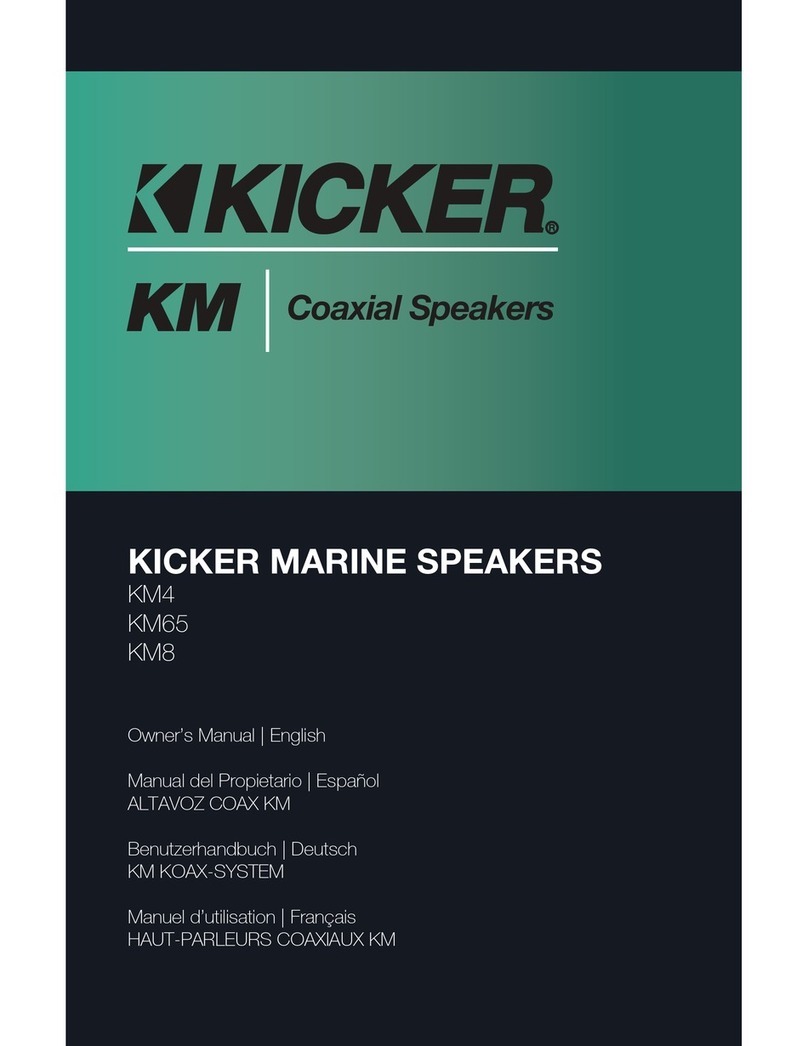 Kicker KM44CW owner's manual