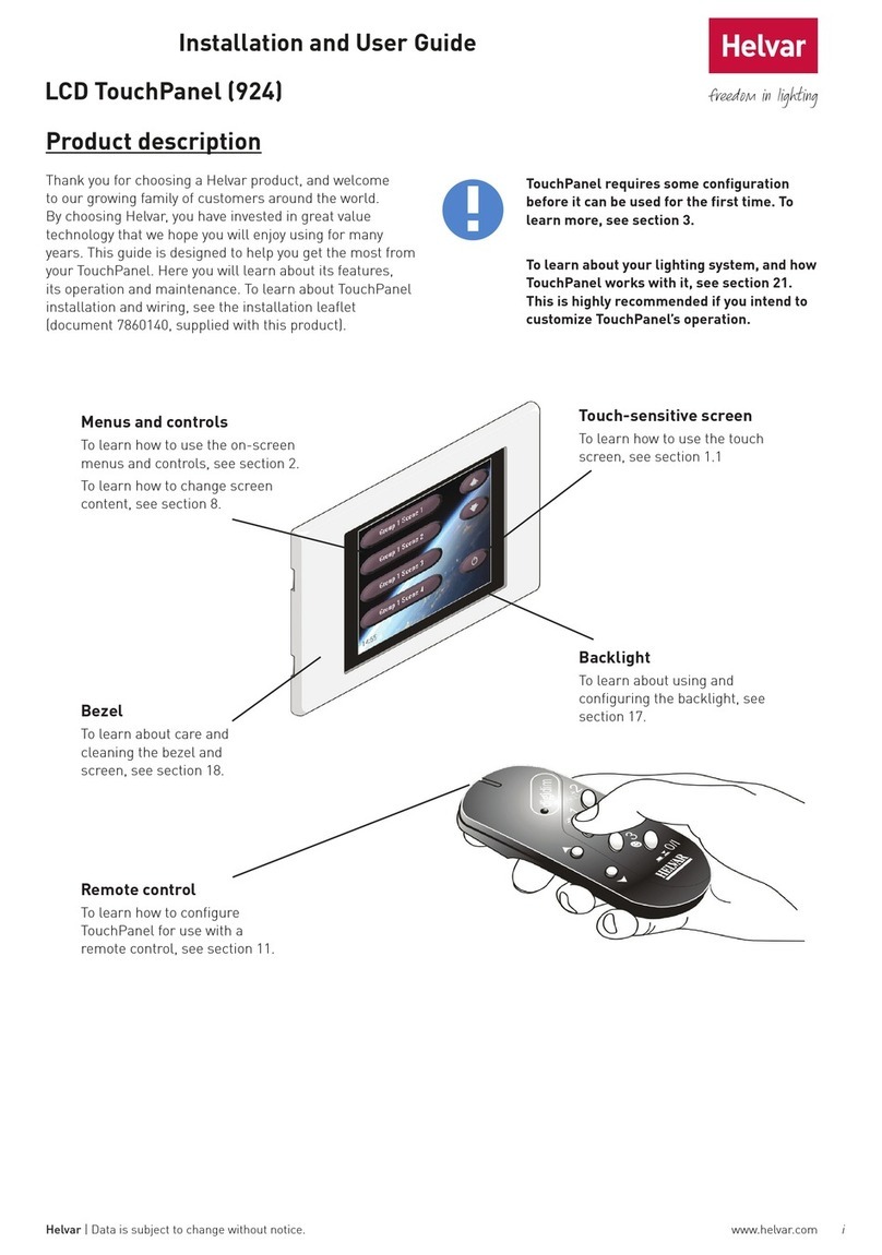 HELVAR 924x Installation and user guide