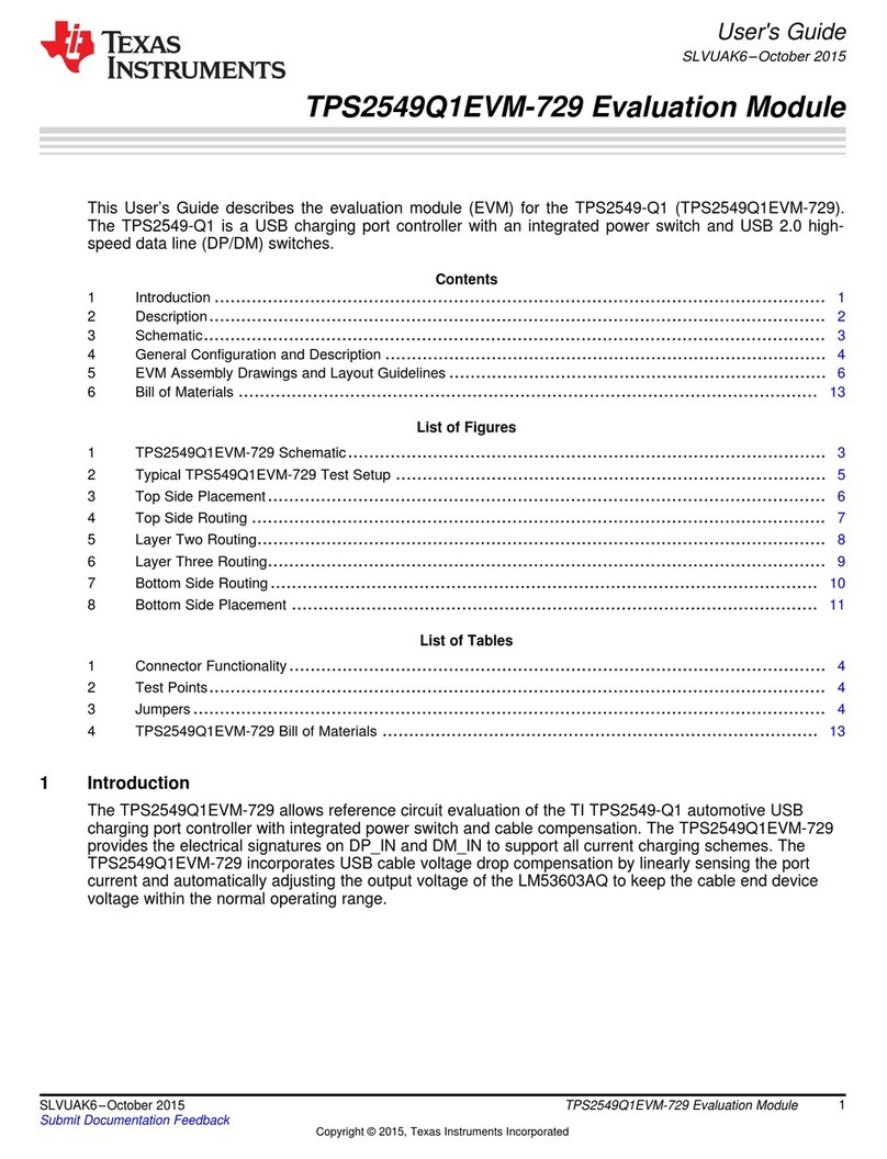 Texas Instruments TPS2549Q1EVM-729 user guide