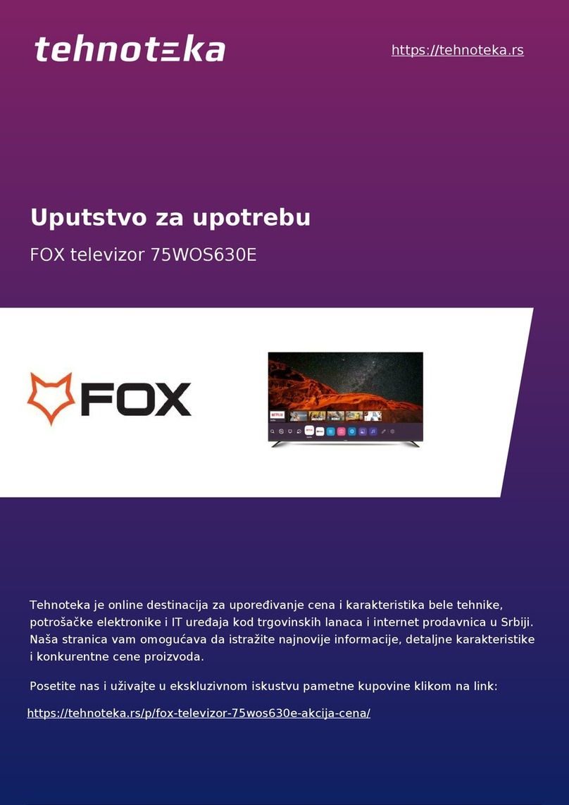 Fox 75WOS630E User manual