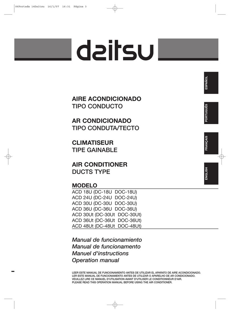 Daitsu ACD 18U User manual Daitsu ACD 18U User manual