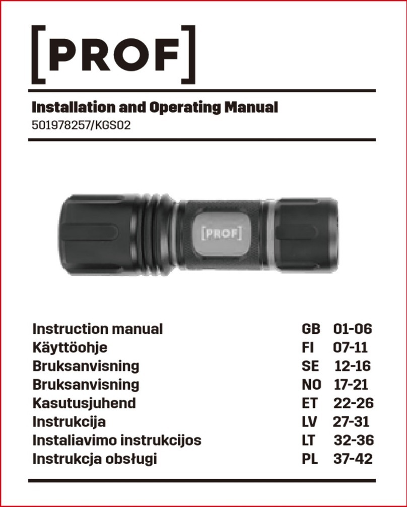 PROF KGS02 User manual