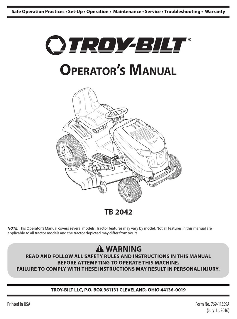 Troy-Bilt TB 2042 Operator's manual