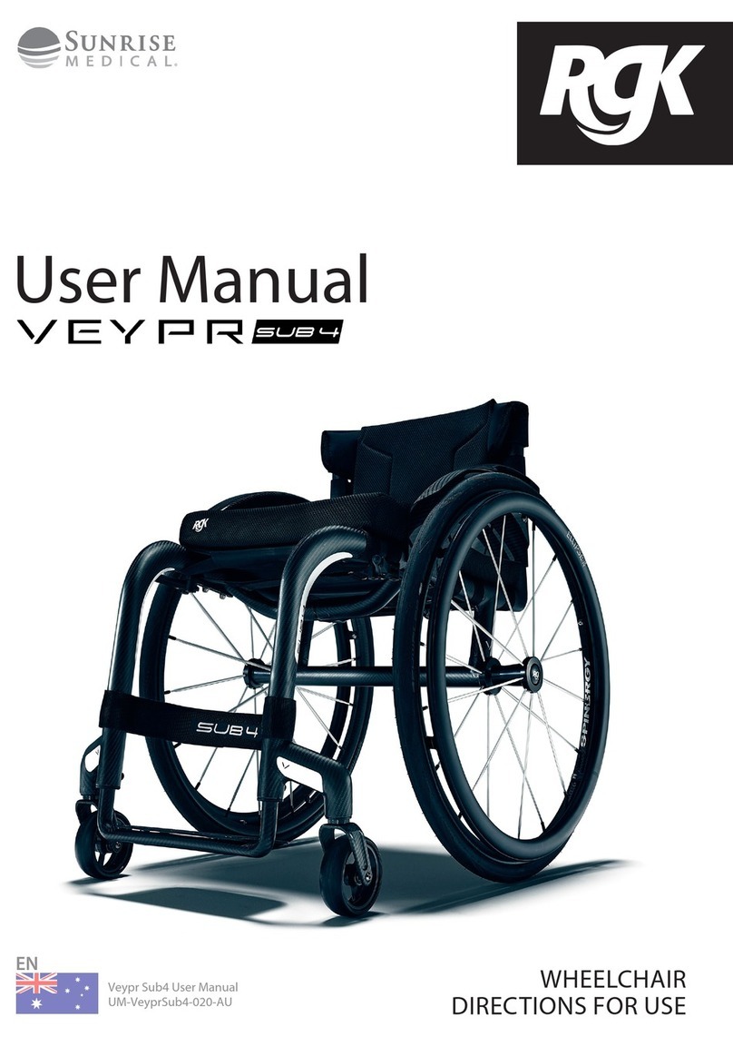 Sunrise Medical RGK VEYPR Sub4 User manual