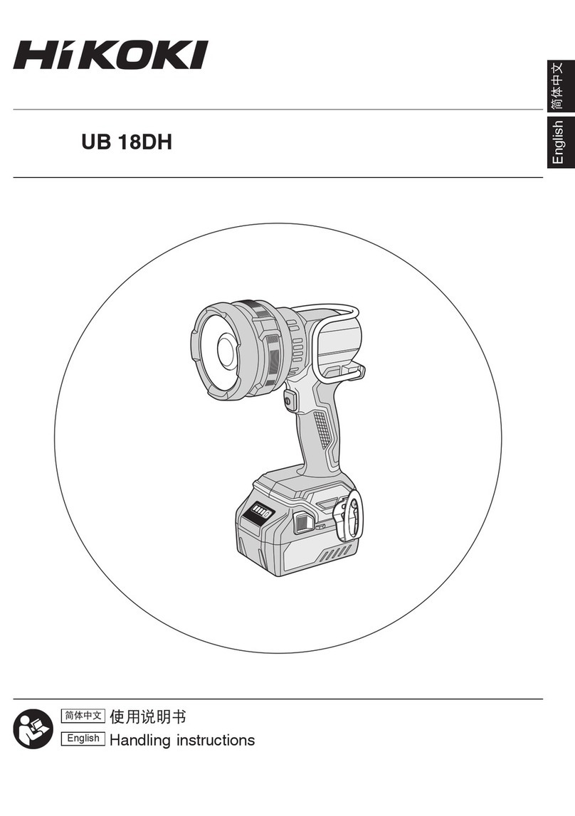 HIKOKI UB 18DH Handling instructions